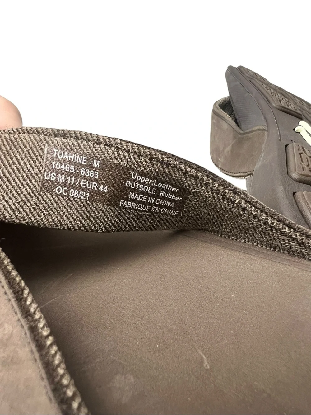 Olukai Tuahine Brown Leather Flip Flops Men’s Size 11 Sandals